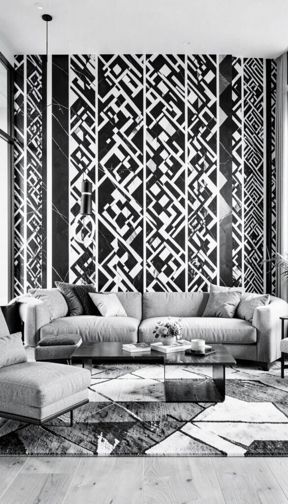 Elegancia en Blanco y Negro - Fondos de Salas