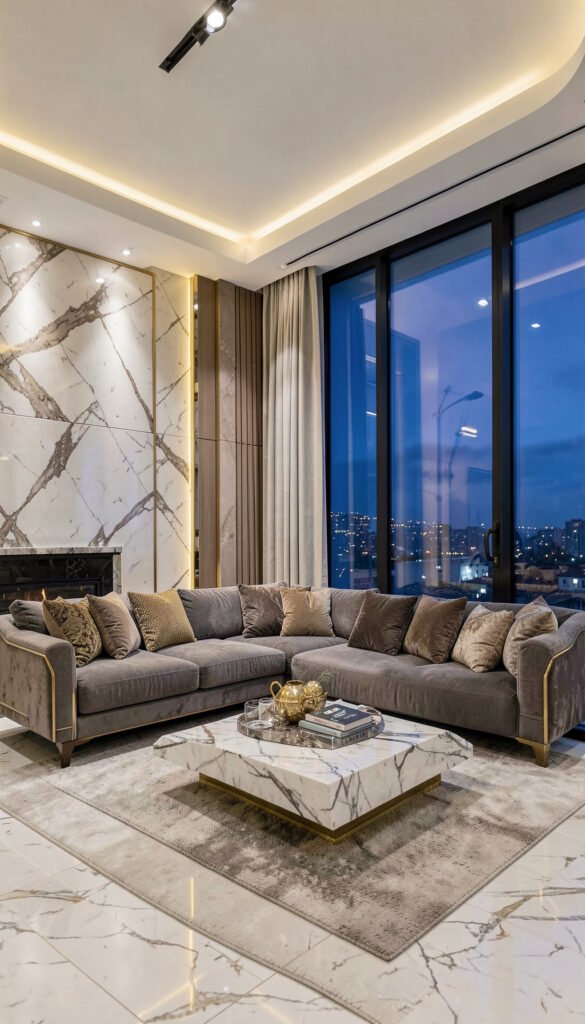 Sala de Lujo Contemporánea - Fondos de Salas