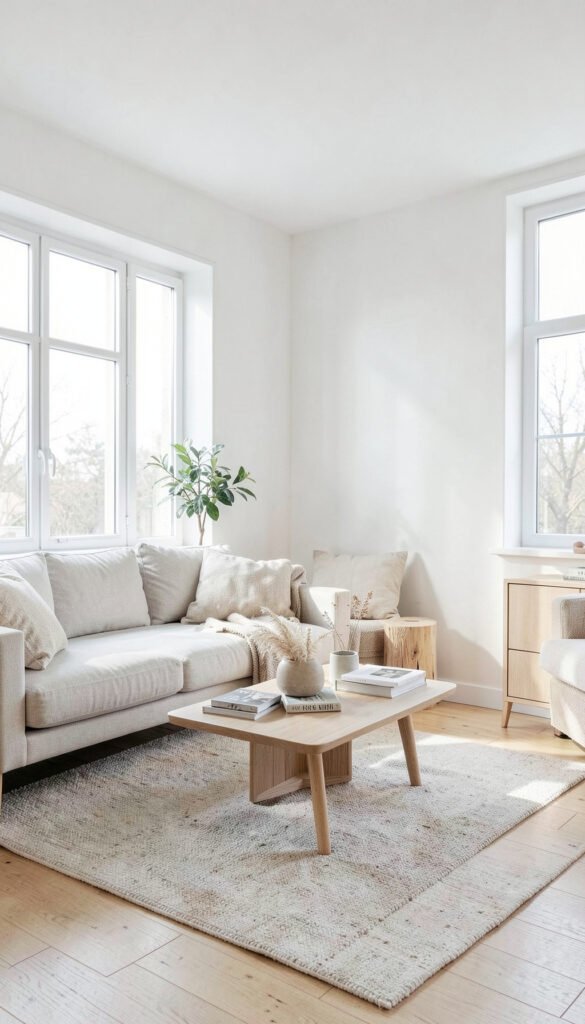 Estilo Nórdico Luminoso - Fondos de Salas