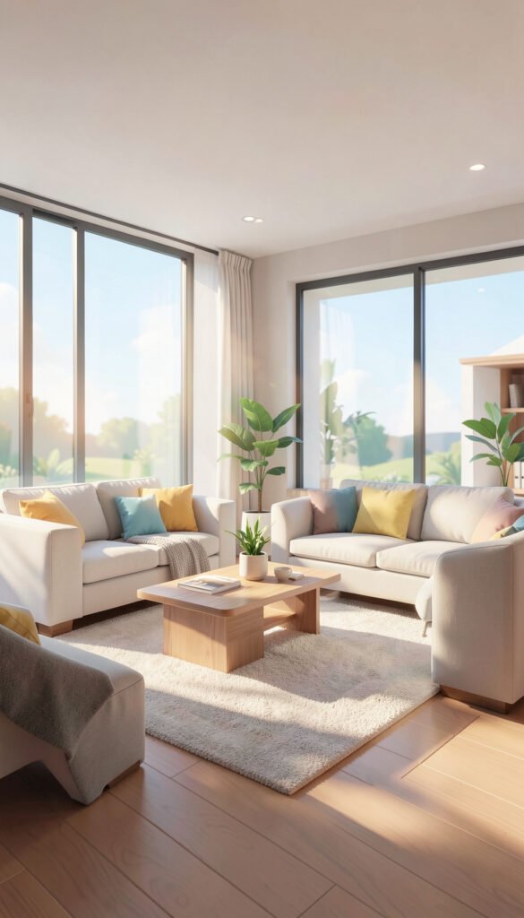 Sala Moderna Animada - Fondos de Salas