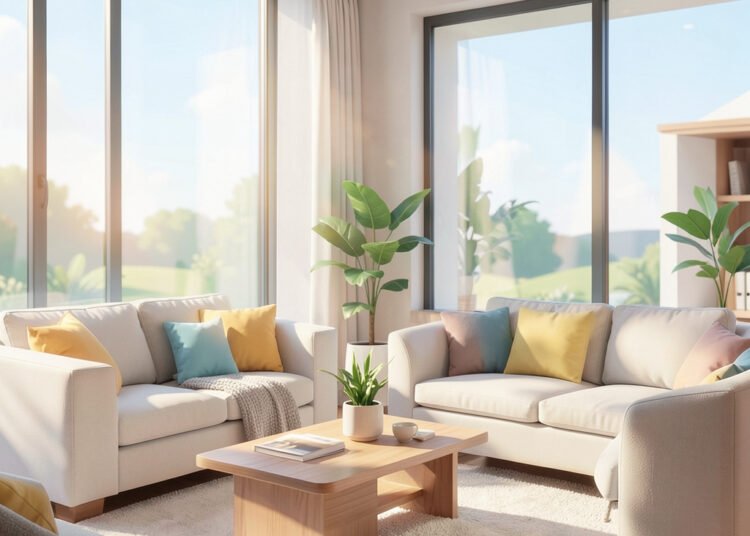 Sala Moderna Animada - Fondos de Salas