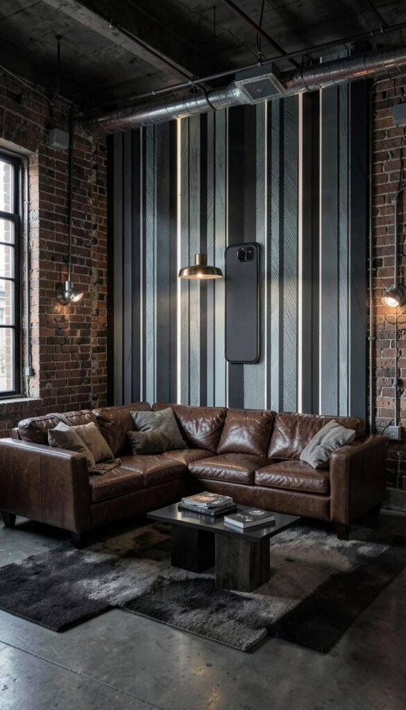 Estilo Industrial Urbano - Fondos de Salas