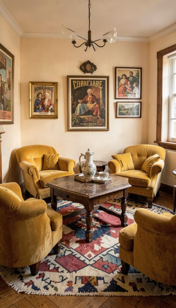 Sala Vintage Retro - Fondos de Salas