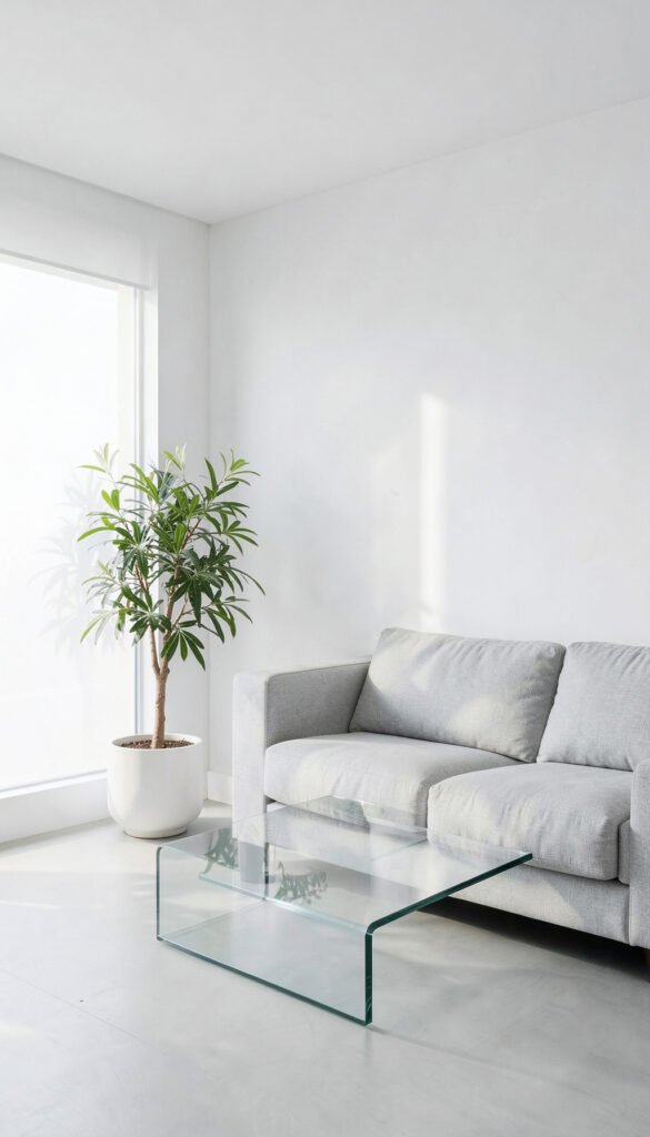 Sala minimalista blanca - Fondos de Salas