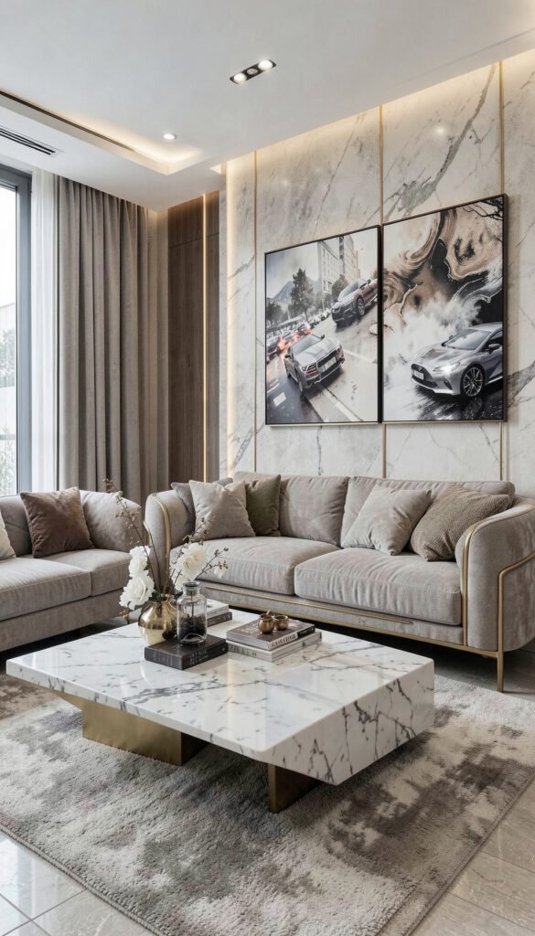 Sala de Lujo Contemporánea - Fondos de Salas