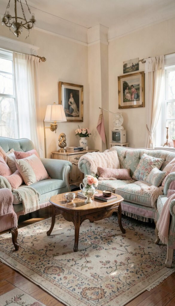 Sala con Estilo Vintage - Fondos de Salas