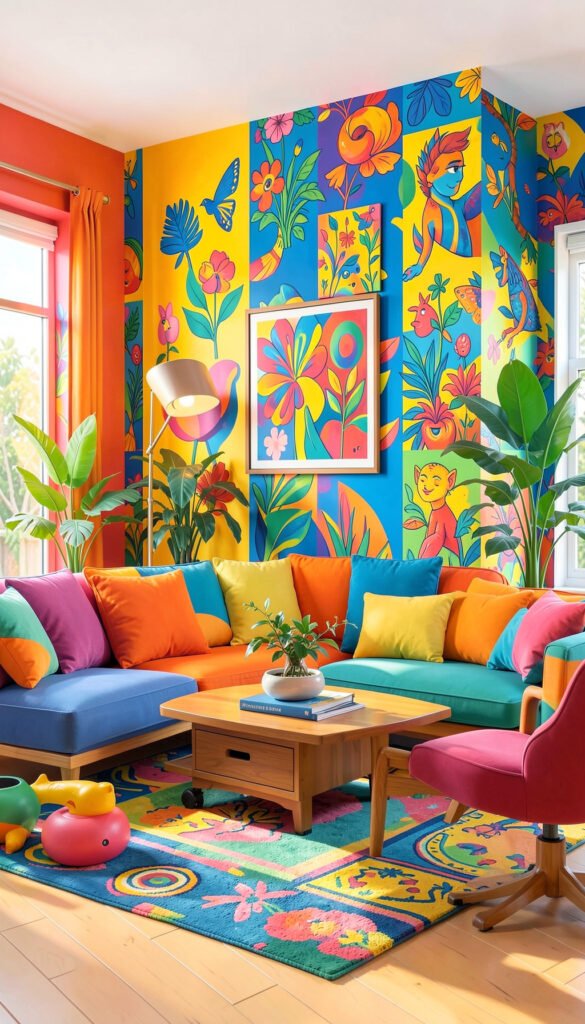 Sala Colorida Animada - Fondos de Salas