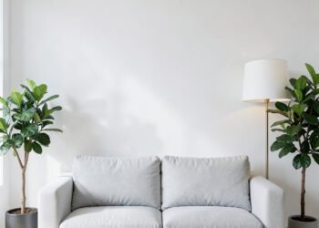 Sala Minimalista en Blanco - Fondos de Salas