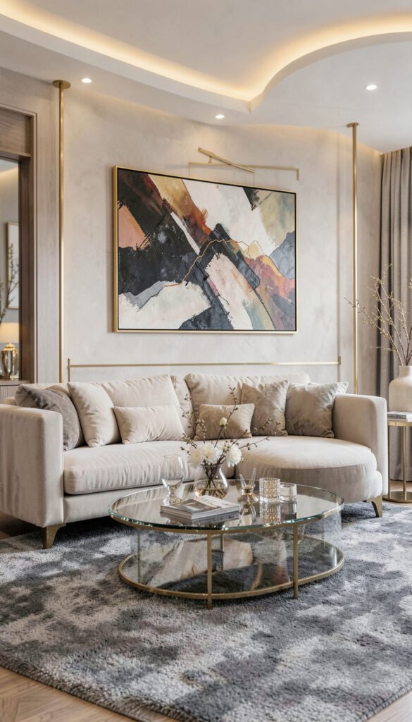 Sala con Arte Abstracto - Fondos de Salas