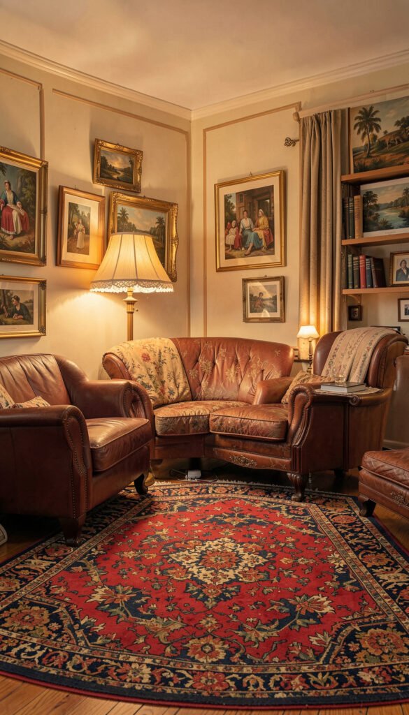 Sala Vintage con Toques Retro - Fondos de Salas