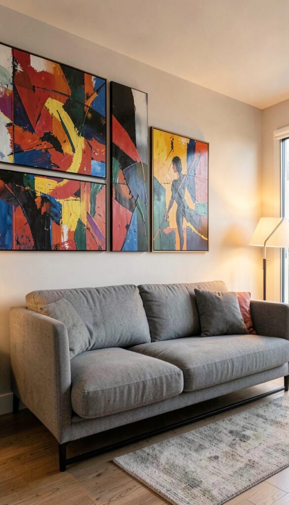 Sala con Arte Abstracto - Fondos de Salas