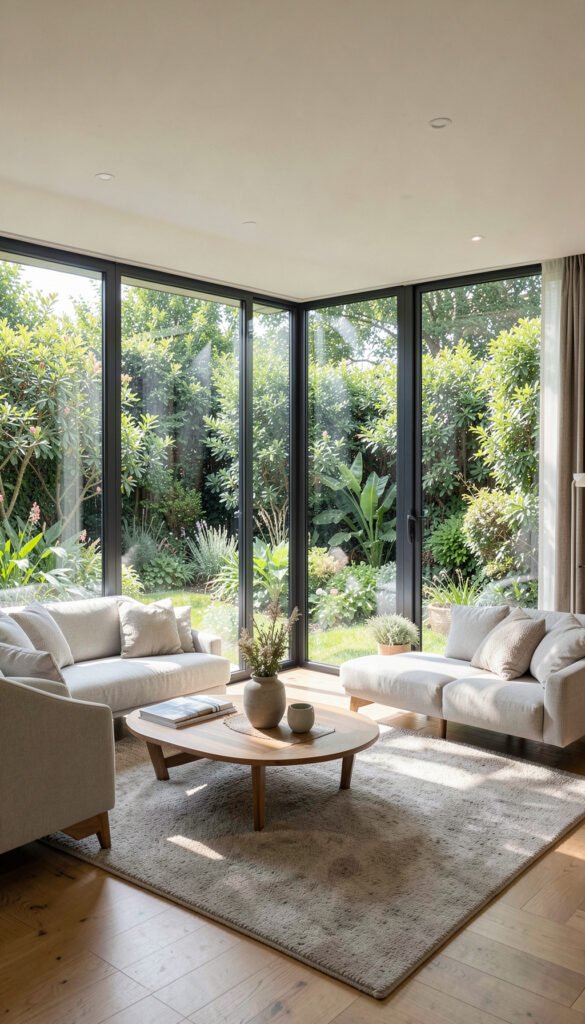 Sala con Vista al Jardín - Fondos de Salas